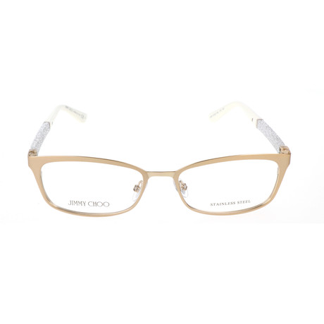 JC166 LT5 Optical Frames // Brown Glitter + White