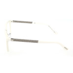 JC165 KLQ Optical Frames // White Glitter + White