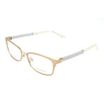 JC166 LT5 Optical Frames // Brown Glitter + White