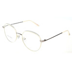 JC168 OPY Optical Frames // White + Silver