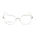 JC168 OPY Optical Frames // White + Silver