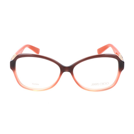 JC108 EZS Optical Frames // Matte Brown Orange