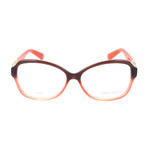 JC108 EZS Optical Frames // Matte Brown Orange