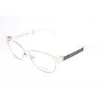 JC180 17W Optical Frames // Matte White + Palladium Glitter