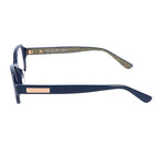JC112-F EN9 Optical Frames // Blue Glitter + Gold