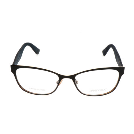 JC104 FQW Optical Frames // Black Rose + Gold + Black Leopard