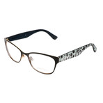 JC104 FQW Optical Frames // Black Rose + Gold + Black Leopard