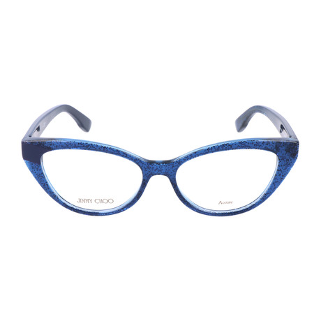 JC149 QA4 Optical Frames // Blue Glitter + Blue