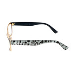 JC104 FQW Optical Frames // Black Rose + Gold + Black Leopard