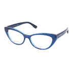 JC149 QA4 Optical Frames // Blue Glitter + Blue