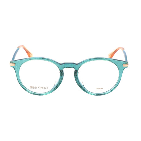JC152 QAR Optical Frames // Green Glitter + Green