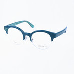 JC151 Q4S Optical Frames // Blue + Green Glitter