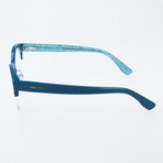 JC151 Q4S Optical Frames // Blue + Green Glitter