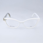 JC149 QA6 Optical Frames // White + Gold Glitter