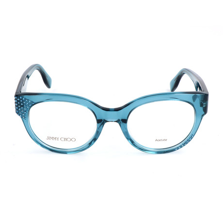 JC136 KVK Optical Frames // Transparent Teal