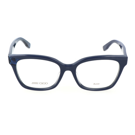 JC158-F Q9X Optical Frames // Blue + Blue Glitter