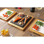 The SteakStones Sharing Steak Plate // Serving Set + SafeHands Bundle