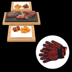 The SteakStones Sharing Steak Plate // Serving Set + SafeHands Bundle