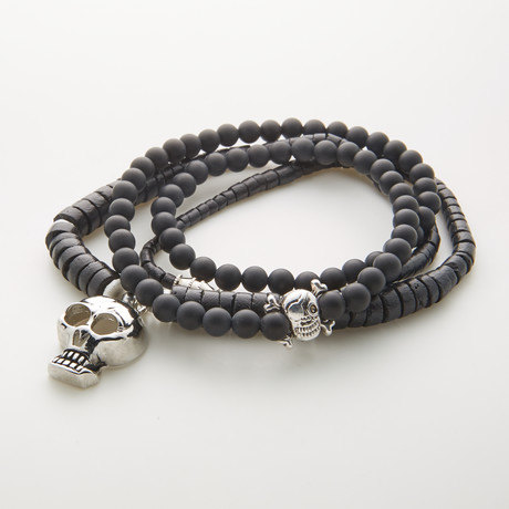 Necklace + Bracelet Mix // Black