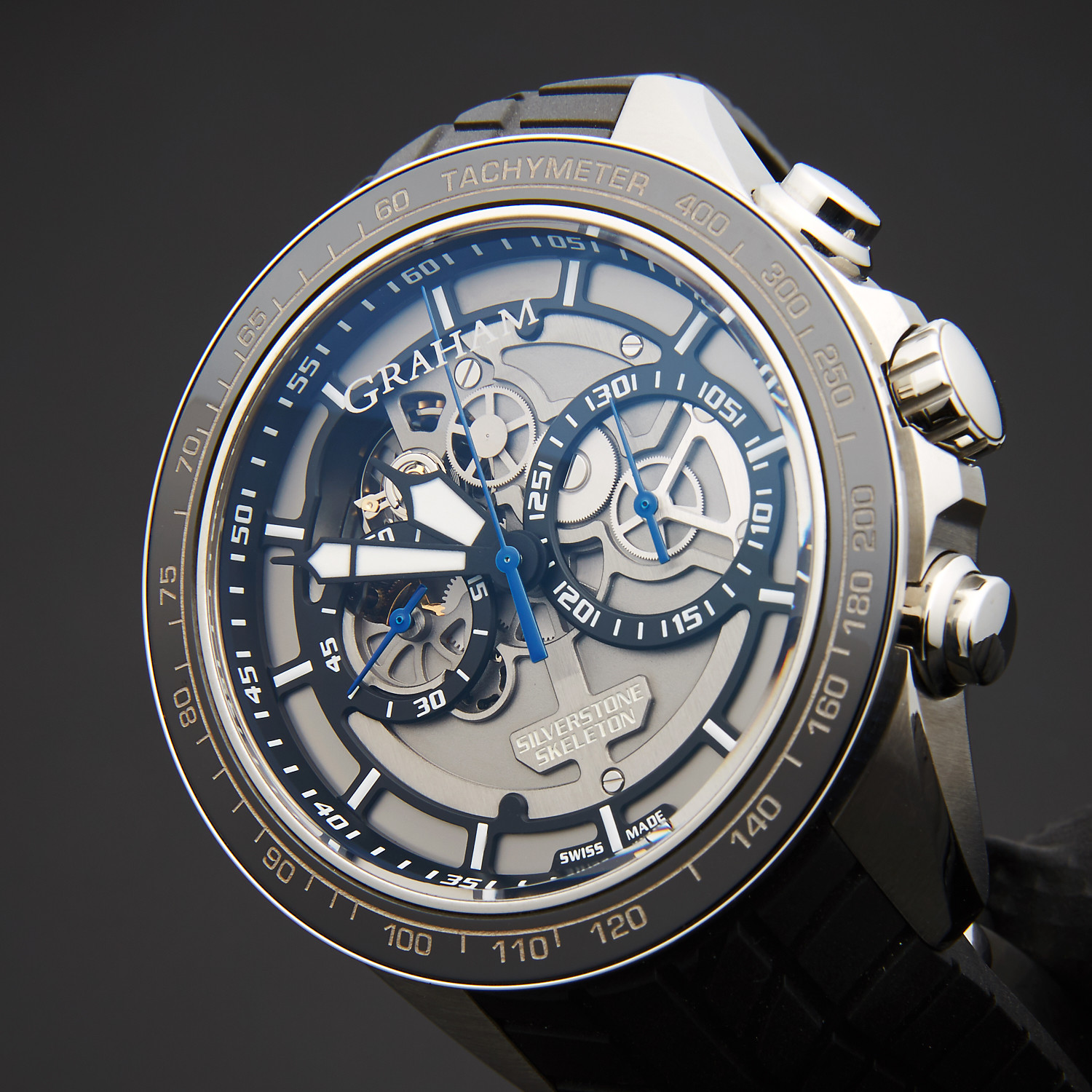 Graham Silverstone RS Skeleton Chronograph Automatic // 2STAC3.B01A ...
