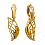 Magerit Mariposa 18k Yellow Gold Diamond Earrings