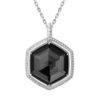 Stephen Webster Deco 18k White Gold Pave Multi-Stone Necklace