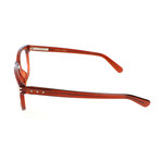 Men's 583-F XG0 Optical Frames // Transparent Orange