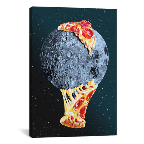 Pizza Moon // James Ormiston (18"W x 26"H x 0.75"D)