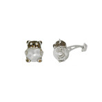 Jacob & Co. Pearl Diamond Bear Cufflinks