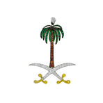 Jacob & Co. Palm Tree and Swords Diamond Pendant