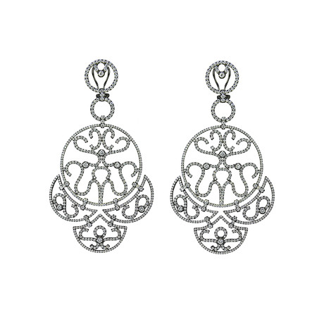 Jacob & Co. Large Size Lace Collection Chandelier Earrings