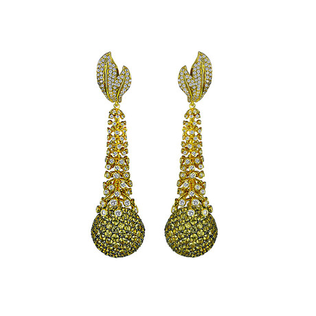 Jacob & Co. Ball Drop Earrings // Yellow Gold