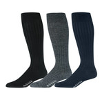 Timeless Classics Merino Wool Over the Calf Dress Socks // Multicolor // Pack of 3