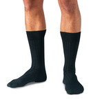 Top 3 Merino Wool Mid-Calf Dress Socks // Black + Heather Gray + Navy // Pack of 3