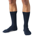 Top 3 Merino Wool Mid-Calf Dress Socks // Black + Heather Gray + Navy // Pack of 3