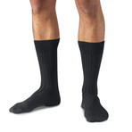 Merino Wool Mid-Calf Dress Socks // Olive + Charcoal + Khaki // Pack of 3