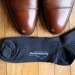 Can't Miss Pima Cotton Over the Calf Dress Socks // Black + Gray + Navy // Pack of 3