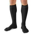 Can't Miss Pima Cotton Over the Calf Dress Socks // Black + Gray + Navy // Pack of 3