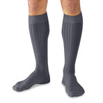 Can't Miss Pima Cotton Over the Calf Dress Socks // Black + Gray + Navy // Pack of 3