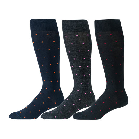 Merino Wool Over the Calf Dress Socks // Patterned // 37000 // 3-Pack