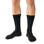 Merino Wool Mid-Calf Dress Socks I // Black + Charcoal + Navy // Pack of 3