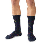 Merino Wool Mid-Calf Dress Socks I // Black + Charcoal + Navy // Pack of 3