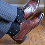 Merino Wool Mid-Calf Dress Socks I // Black + Charcoal + Navy // Pack of 3