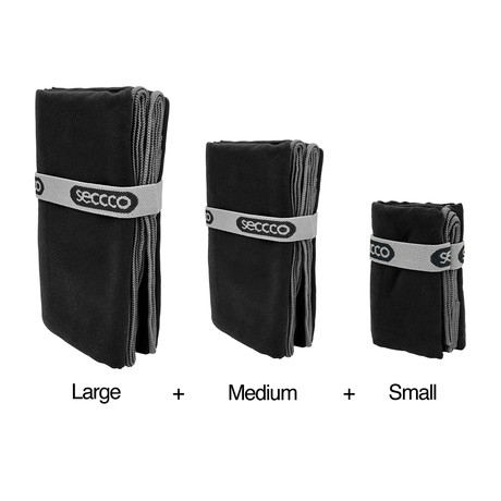 Towel Bundle // Solid // Set of 3 (Grey)