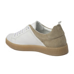 Low-Top Sneaker // Matte White + Beige + Gum Sole (Euro: 45)