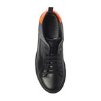 Low Top Sneaker // Black + Gray + Orange (Euro: 41)