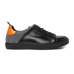 Low Top Sneaker // Black + Gray + Orange (Euro: 45)