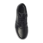 Lace-Up Sneaker // Black + Translucent Sole (Euro: 41)