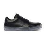 Lace-Up Sneaker // Black + Translucent Sole (Euro: 41)