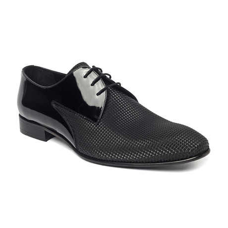 Textured Toe Dress Shoe // Black (Euro: 40)